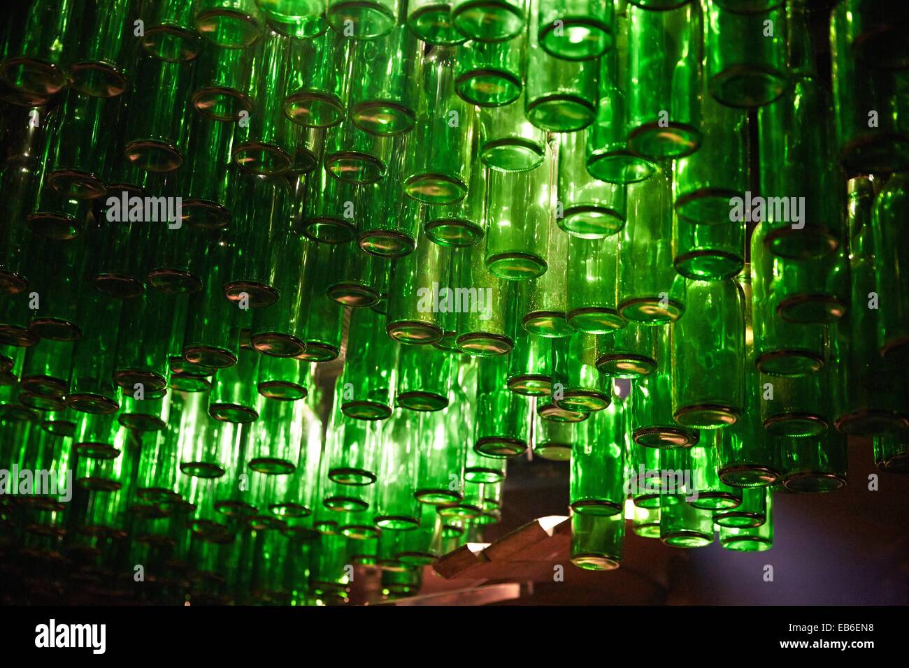 Restaurant Sidrería Tierra Astur, Cider, Gijón, Asturias, Spain Stock