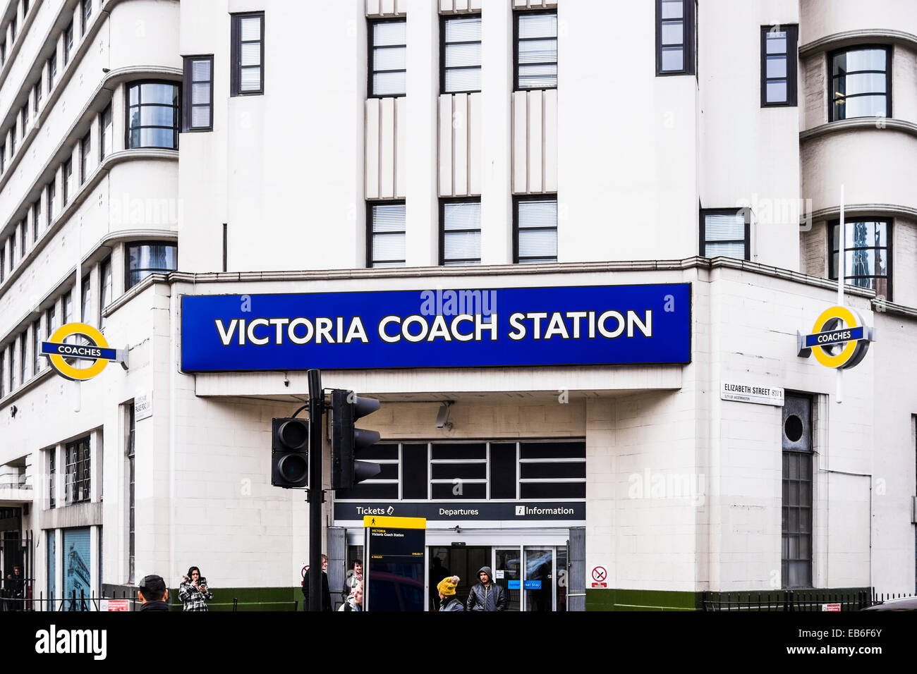 Victoria Coach Station - London Stock Photo