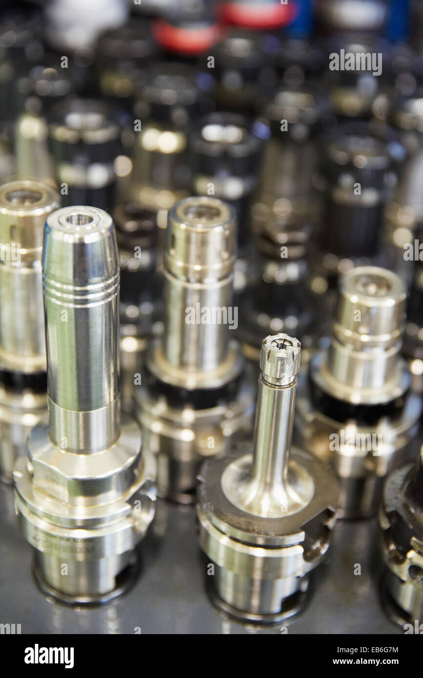 Spindles for machining centers. IMH. Institute of Machine Tools. Elgoibar. Gipuzkoa. Basque Country. Spain. Stock Photo