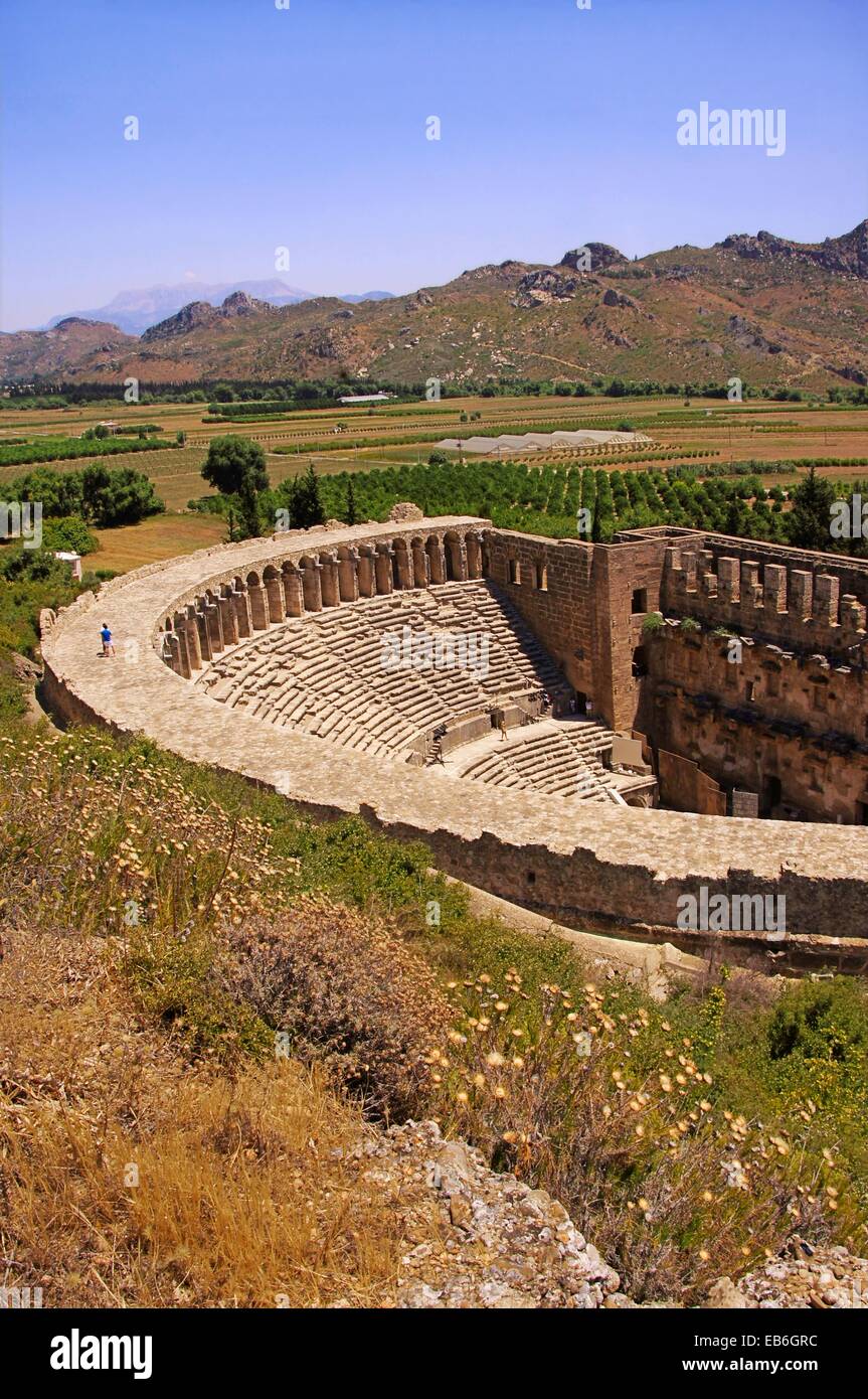 Roman theatre (2nd century AD), Aspendos, Turkey Stock Photo