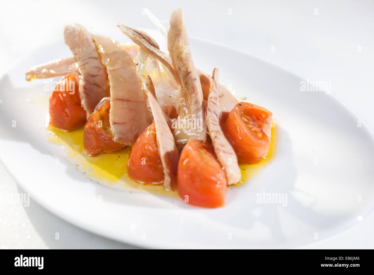 Tuna Belly salad Stock Photo Alamy