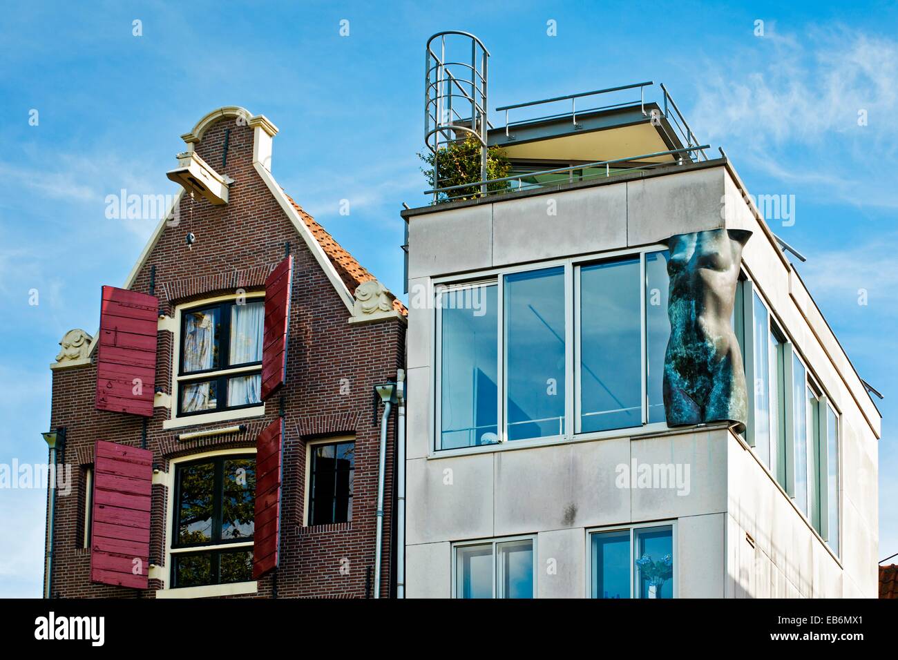 Dutch modern houses, Jordaan neighborhood, Amsterdam, Netherlands Stock Photo Alamy