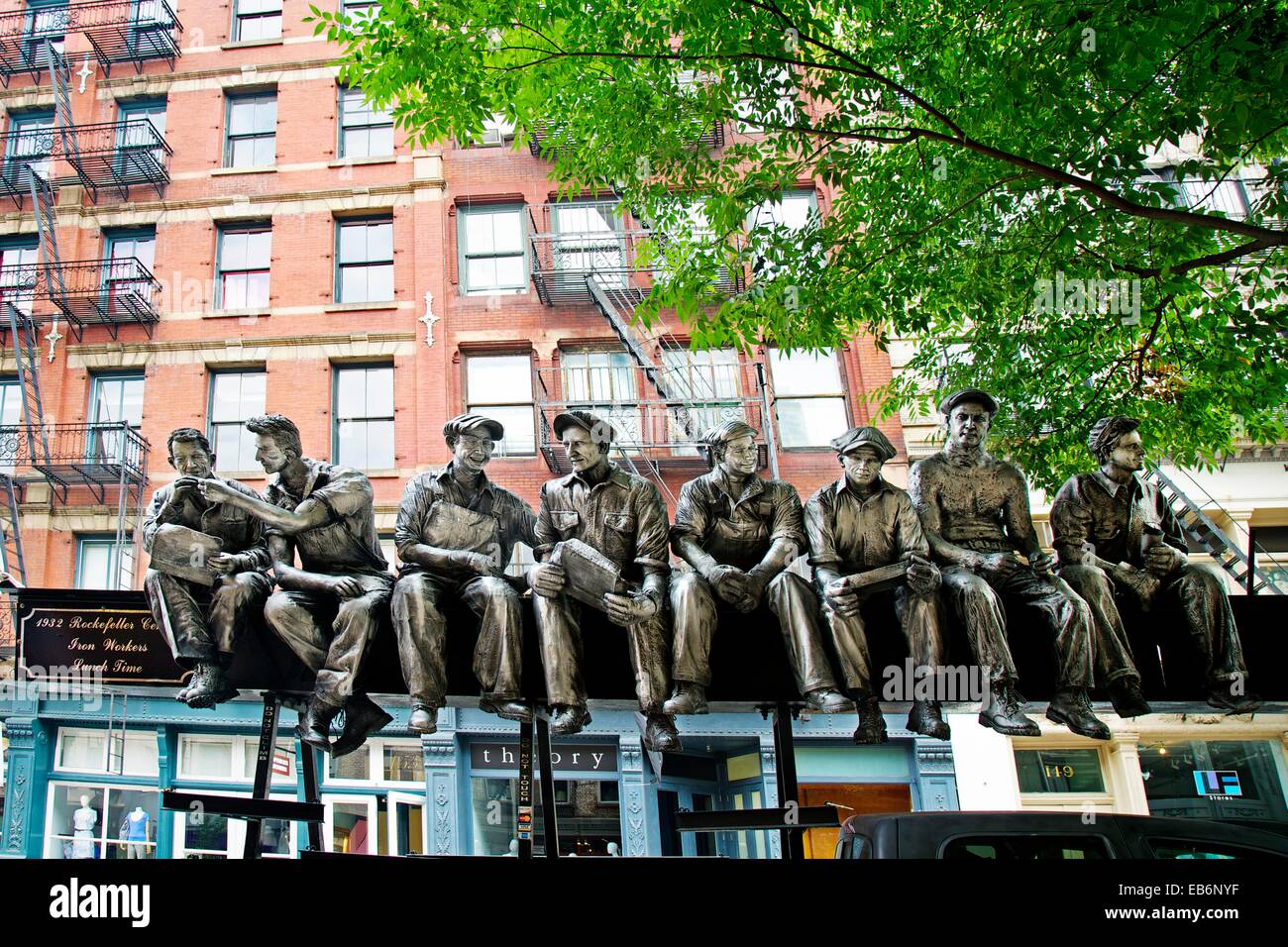 Building, sculptures, Soho, Manhattan, New York City USA Stock Photo