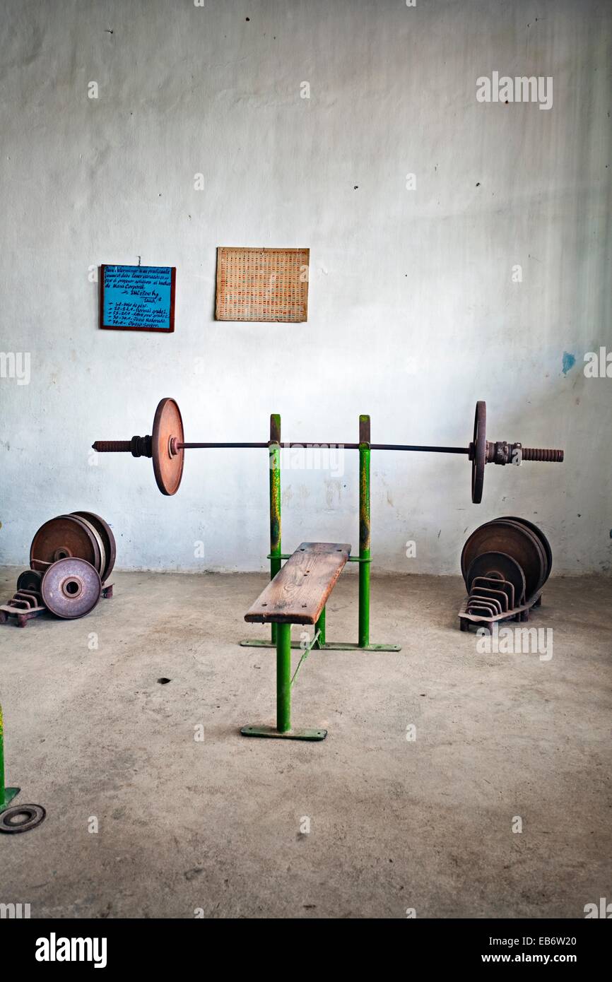 Gym Santa Clara Province Cuba Stock Photo Alamy