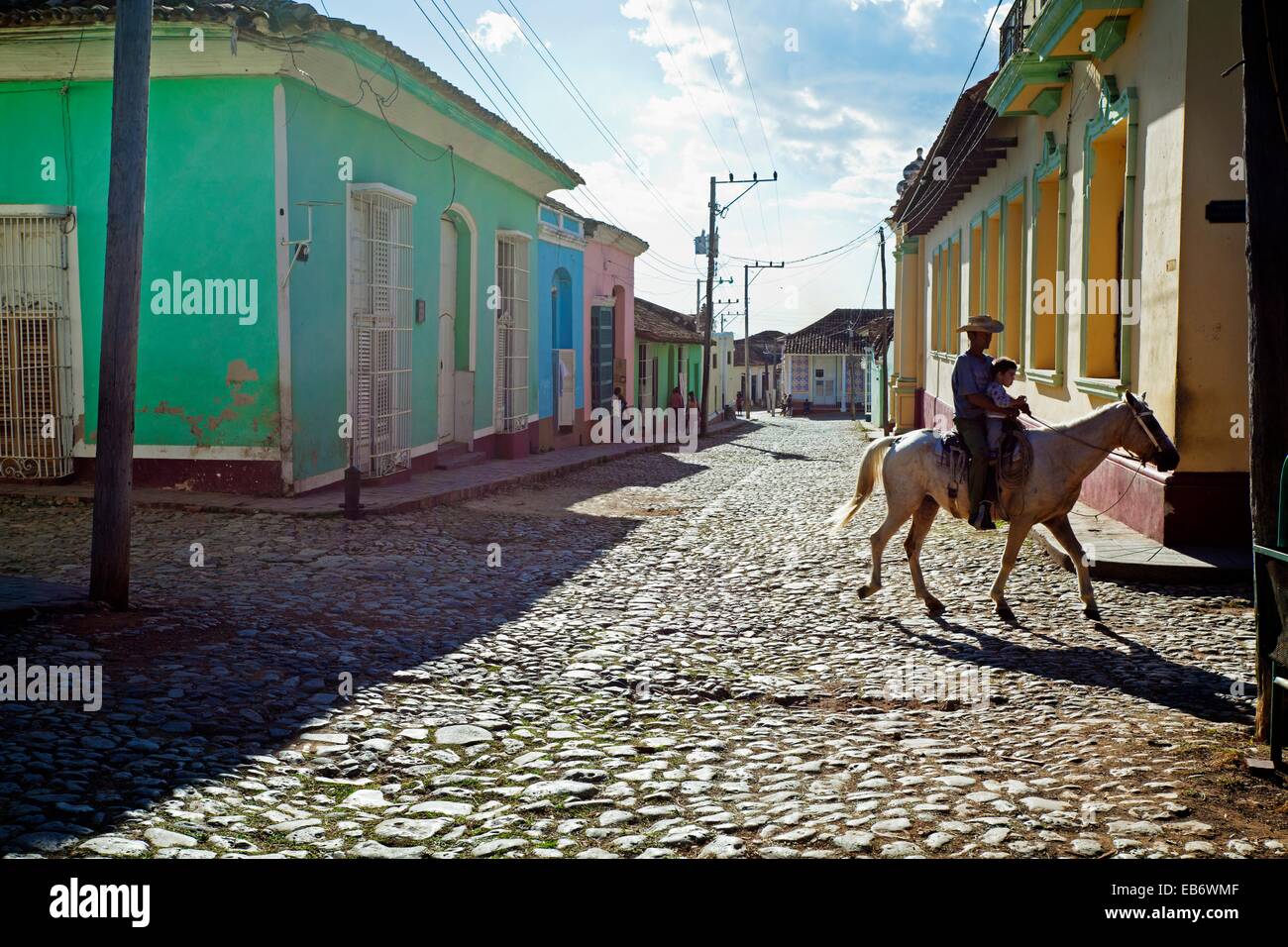 Street , Trinidad city, Sancti Spiritus Province, Cuba. Stock Photo