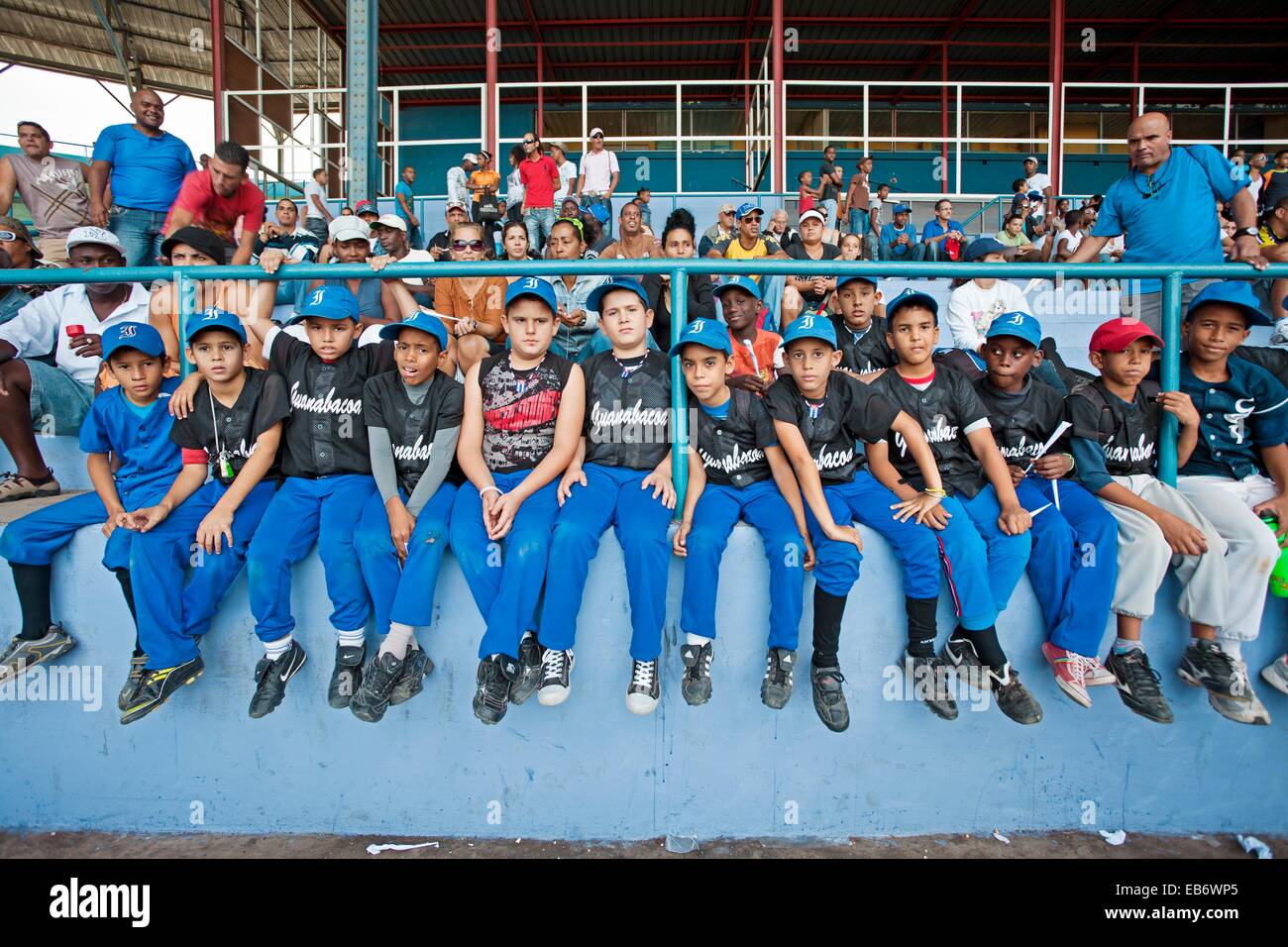 Havana´s baseball team the Industriales playing at Estadio