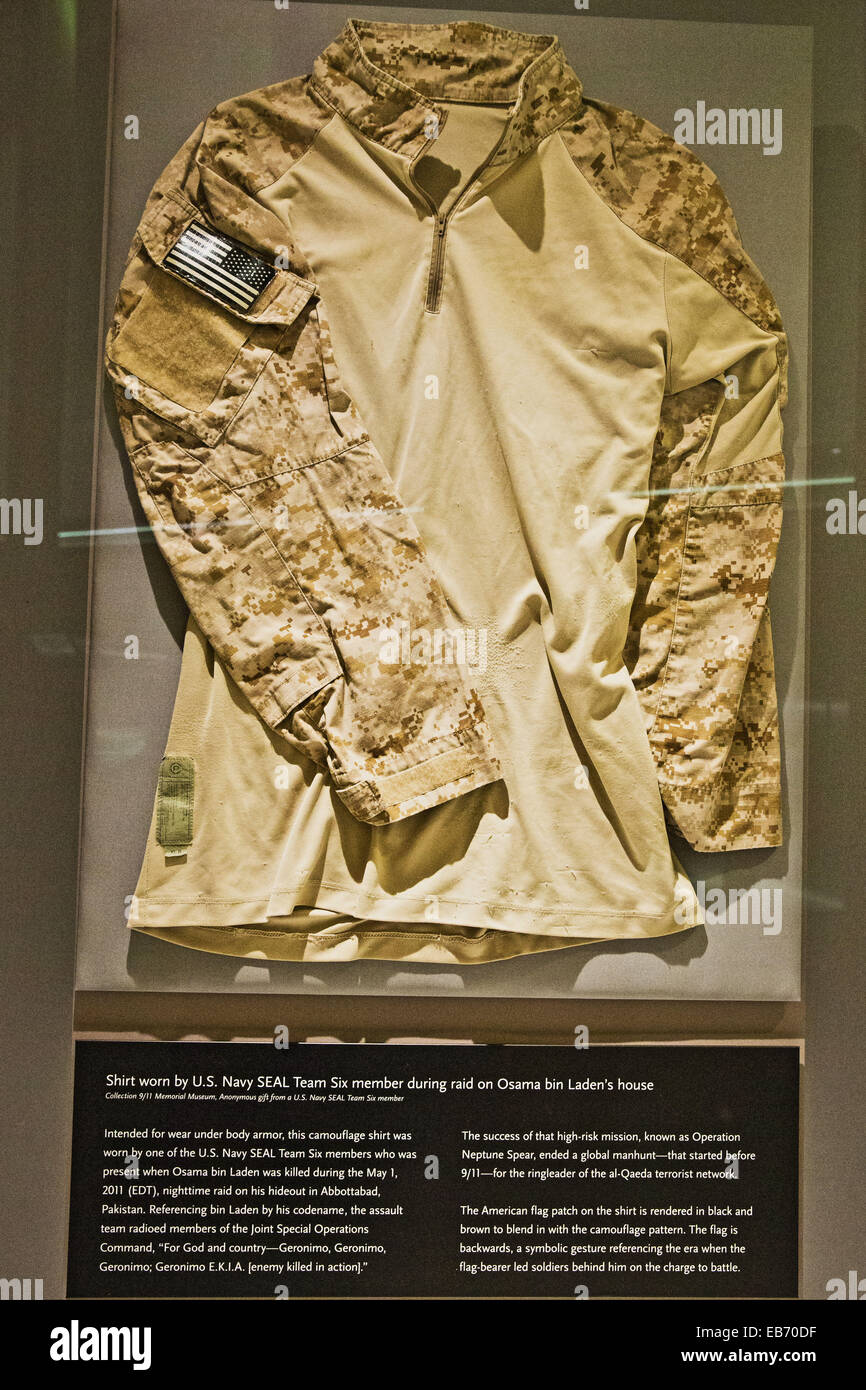 Shirt of a Navy SEAL Team Six member, who killed Osama bin Laden