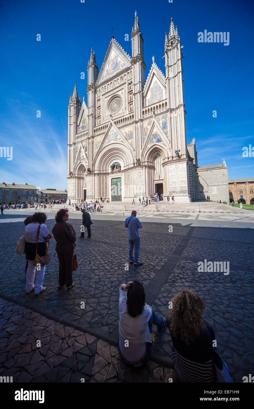 The Duomo di Orvieto a fourteenth century Roman Catholic cathedral ...