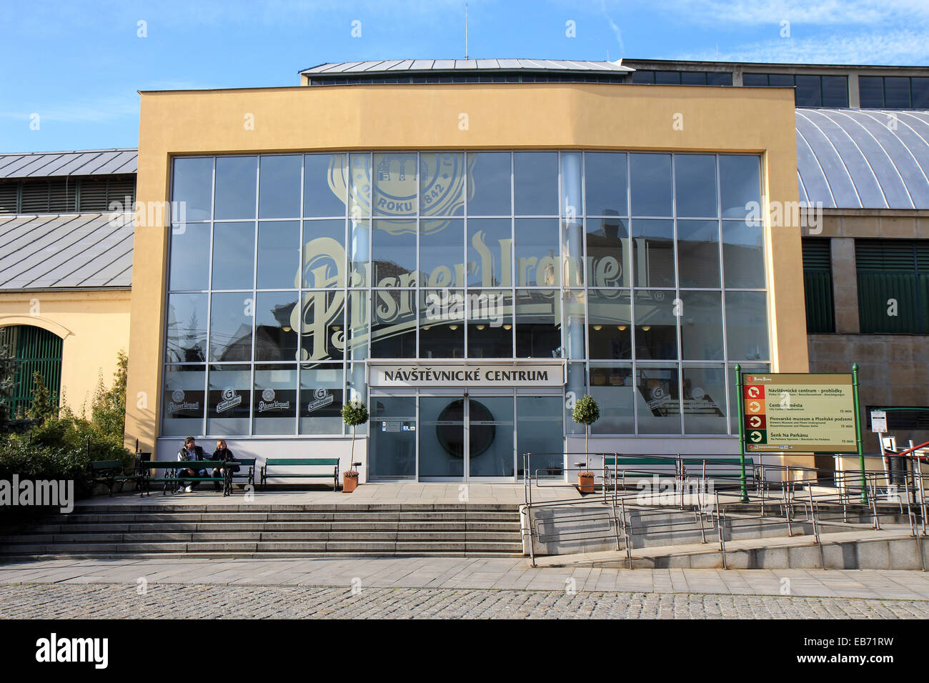 Czech Republic: Visitor Centre of Pilsner Urquell brewery, Pilsen. Photo from 8. November 2014 Stock Photo
