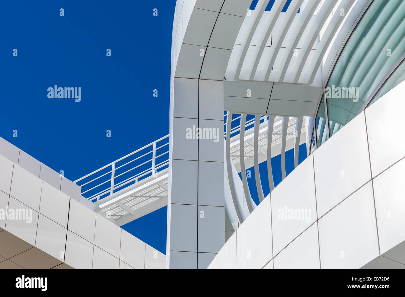 THE GETTY CENTER & MUSEUM LOS ANGELES CALIFORNIA Stock Photo