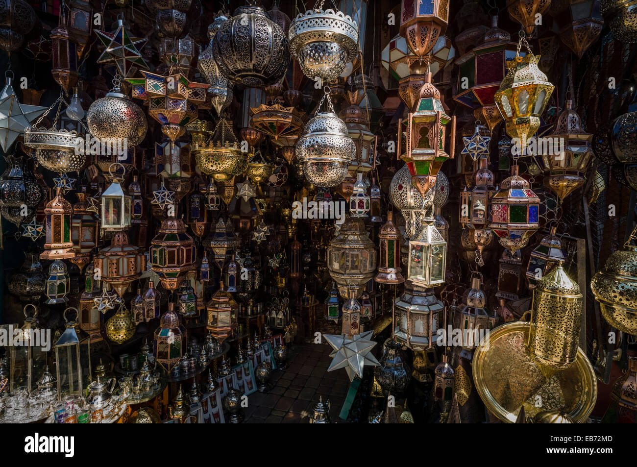 Photo Souk STREET SCENE THE SOUKS MARRAKESH MOROCCO Stock Photo - Alamy