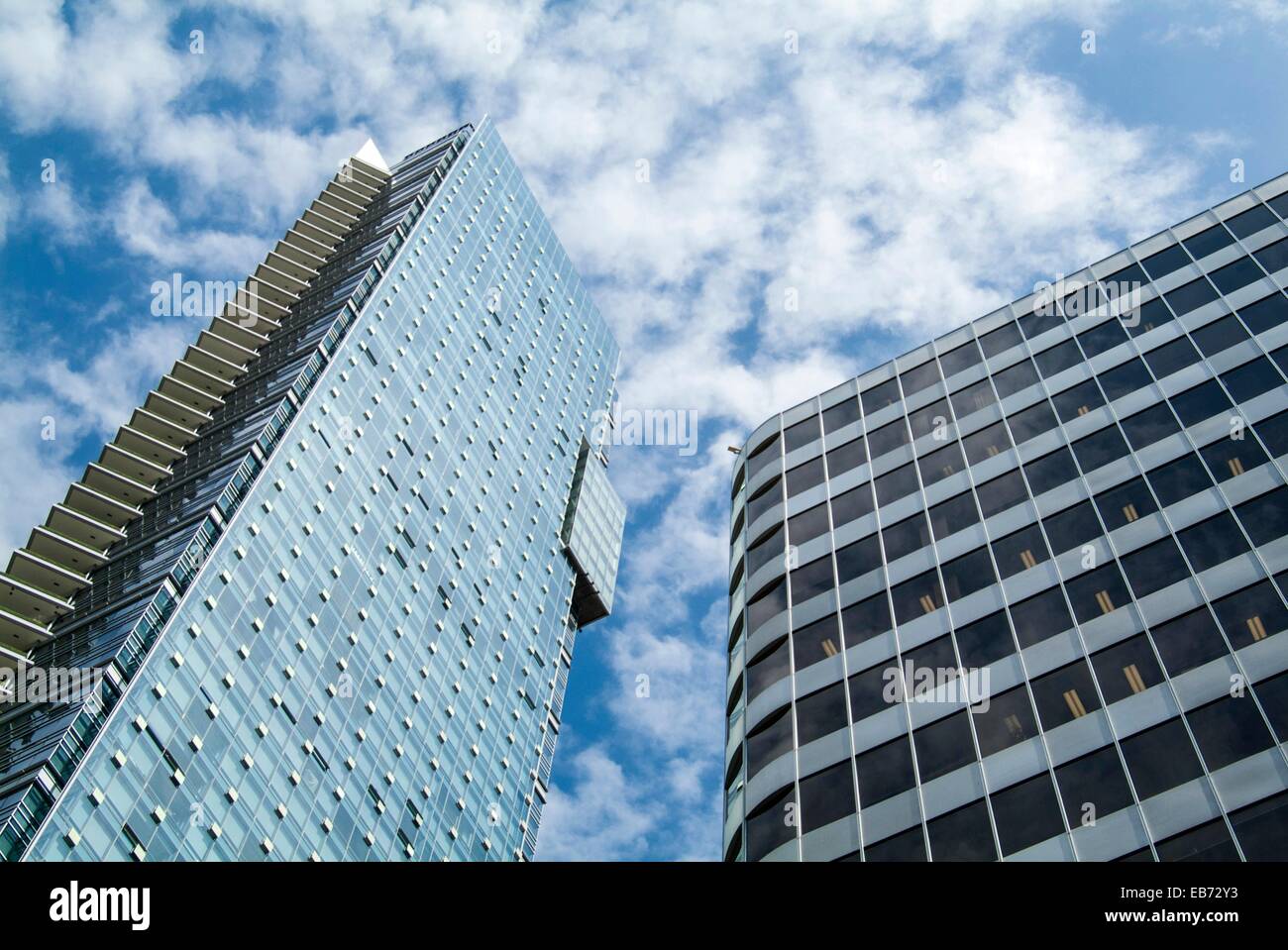 the Living ShangriLa Hotel and apartment building in downtown Vancouver, BC, Canada is the