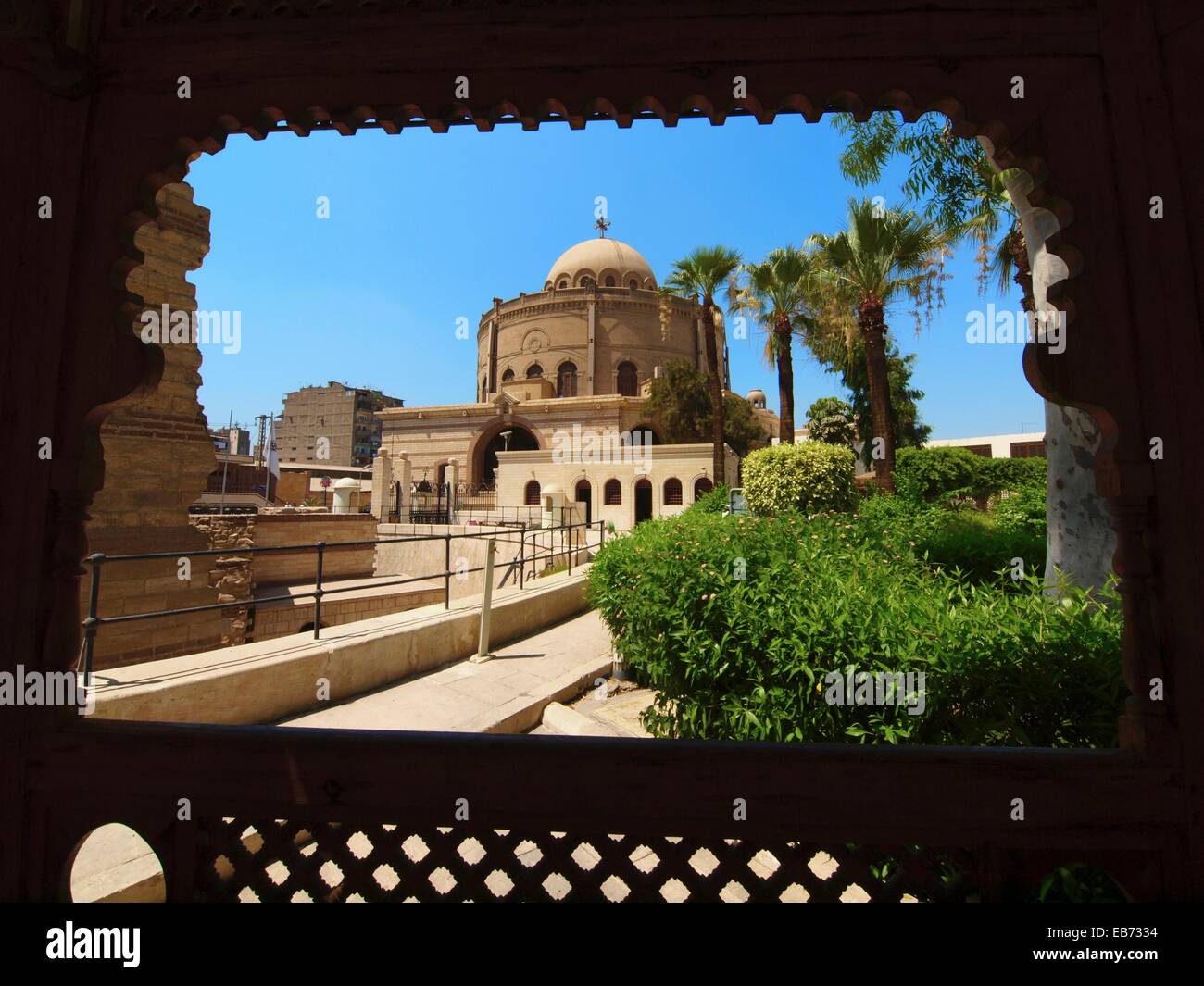 Ruins of the wall of Fortress of Babylon next to Coptic Museum in old  Cairo, Egypt Stock Photo - Alamy