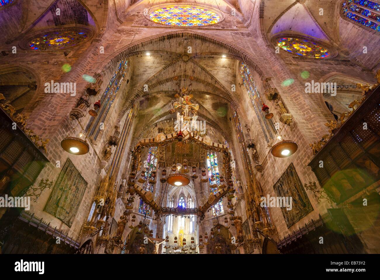 canopy work Antoni Gaudi royal chapel Mallorca Cathedral XIII Century