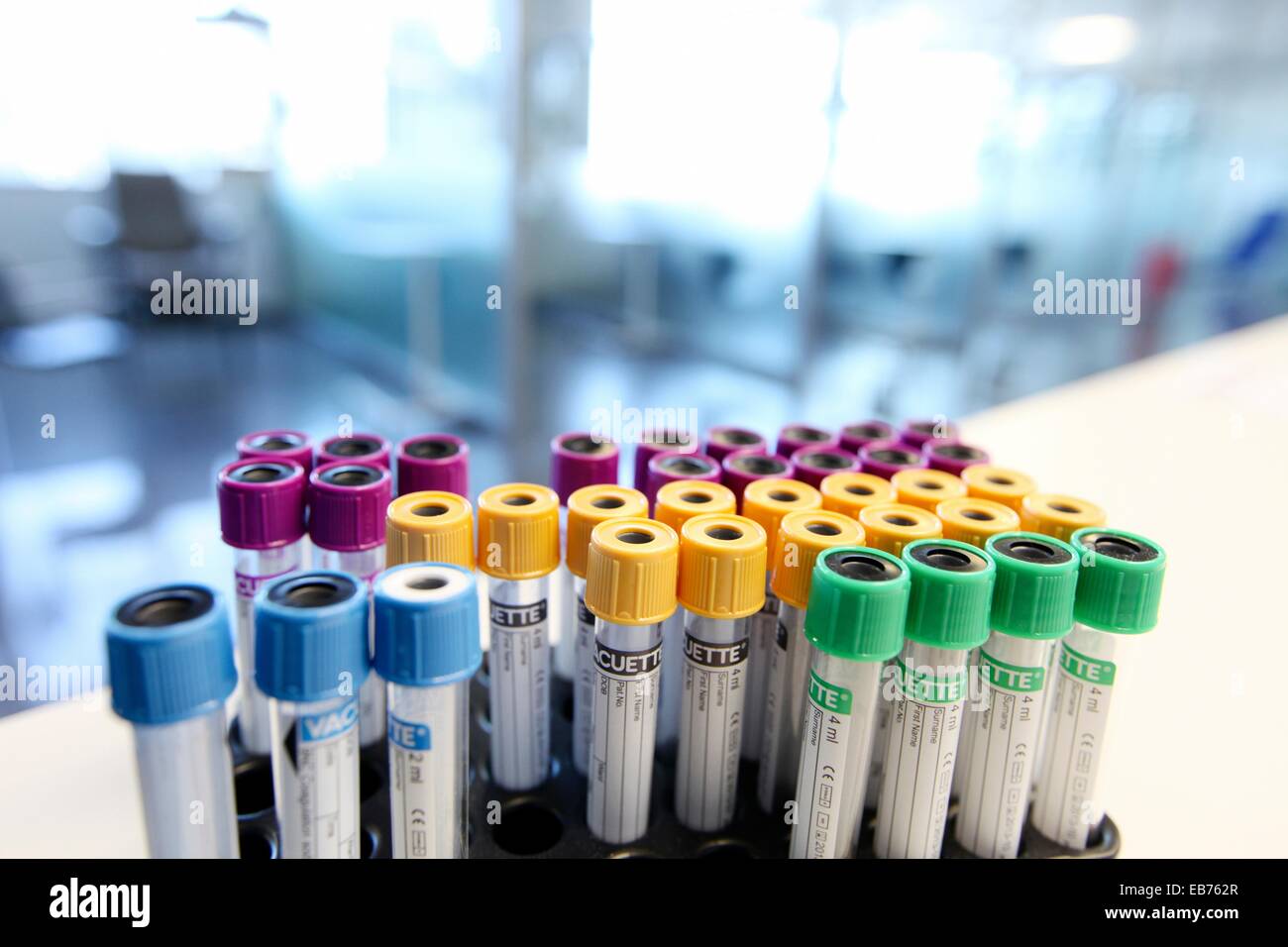 sample tubes of blood Boxes chemotherapy Onkologikoa Hospital Oncology