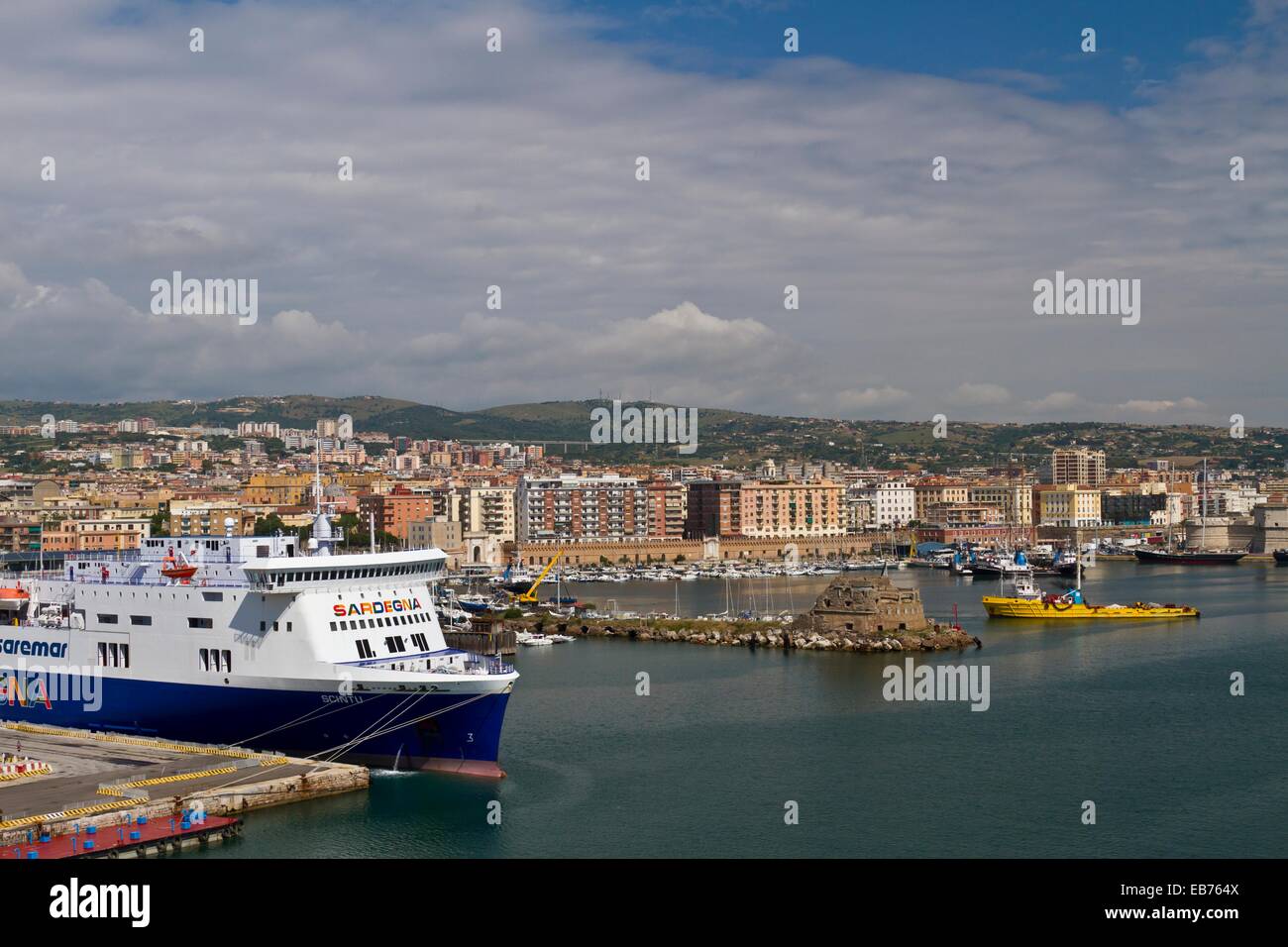The port of Civitavecchia near Rome Italy Stock Photo