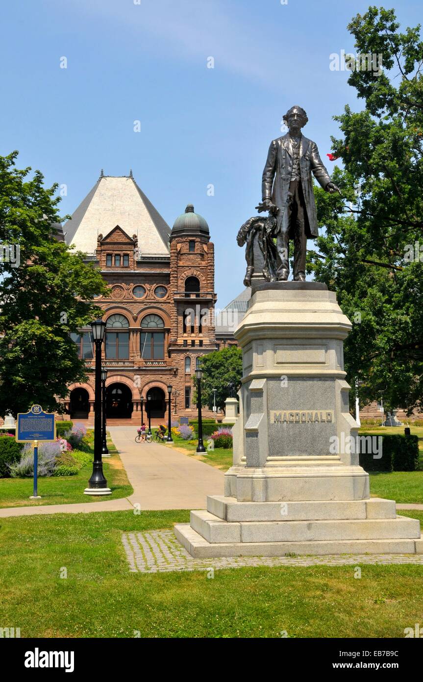 John MacDonald Statue Legislative Assembly Queen´s Park Toronto Ontario