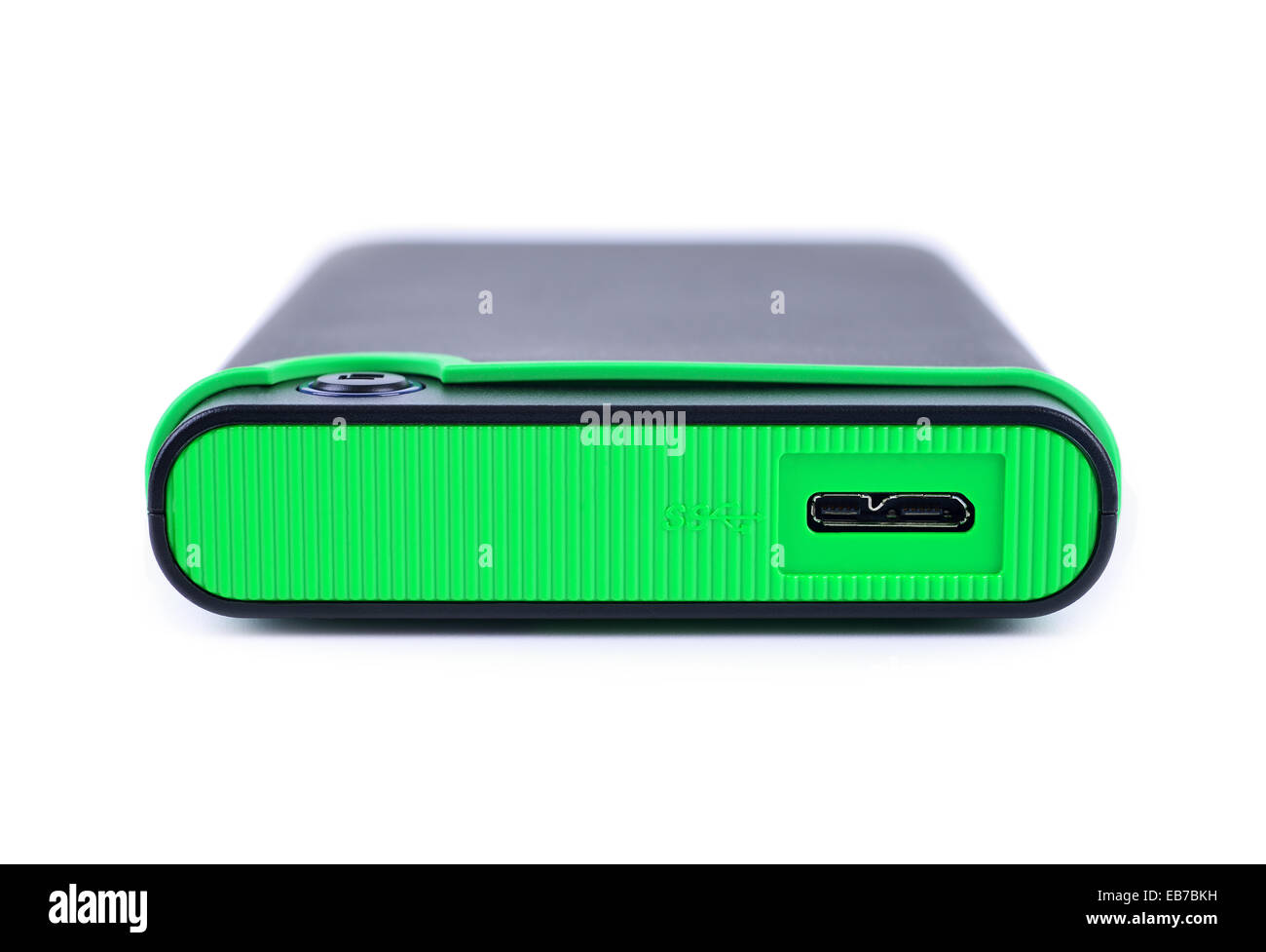 External Hard drive closeup, isolated Stock Photo