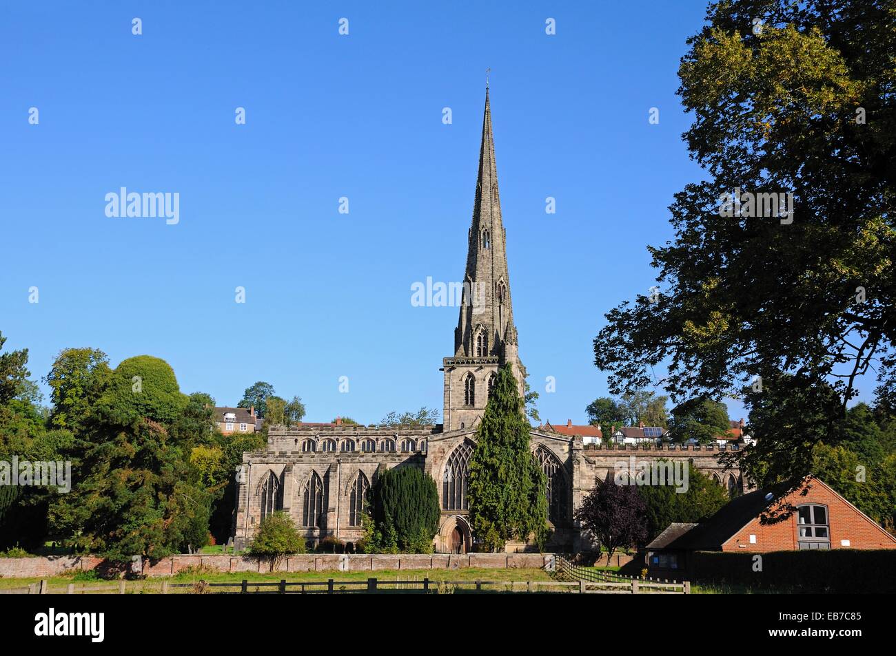 Parish Church of Saint Oswald, Ashbourne, Derbyshire, England, UK ...