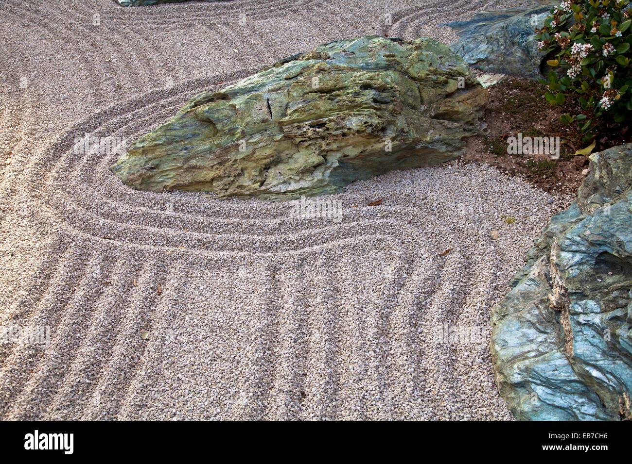 Zen Garden at Japanese Gardens in Larvotto, Principality of Monaco ...