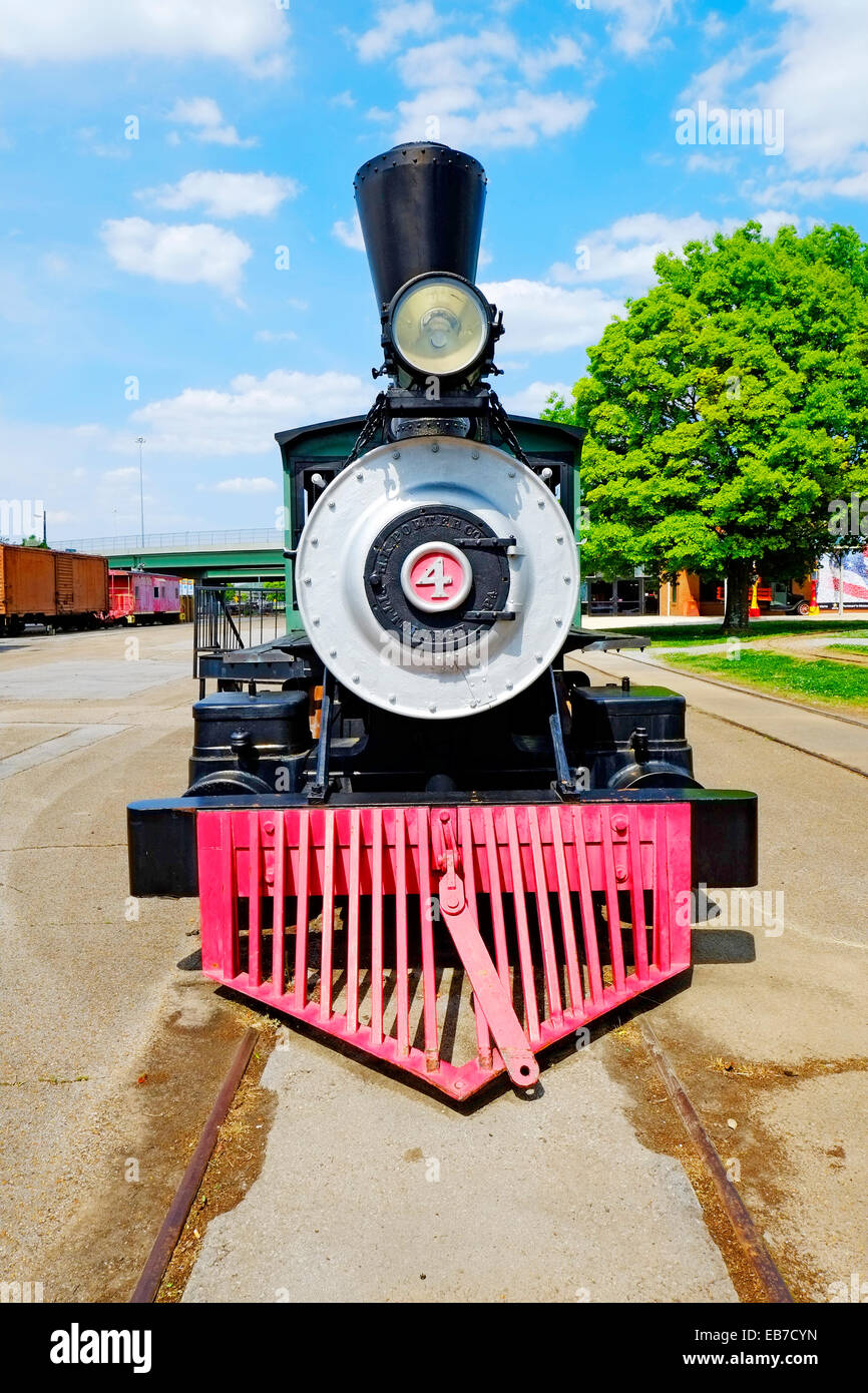 Engine Historic Passenger Train Depot Huntsville Alabama AL US USA Stock Photo