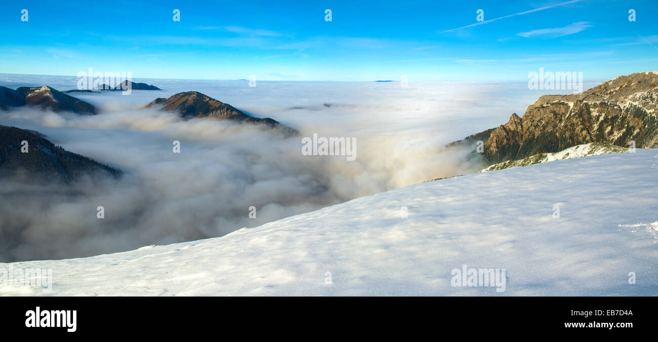 Mountains above clouds - Tatra Mountains in Poland Stock Photo - Alamy