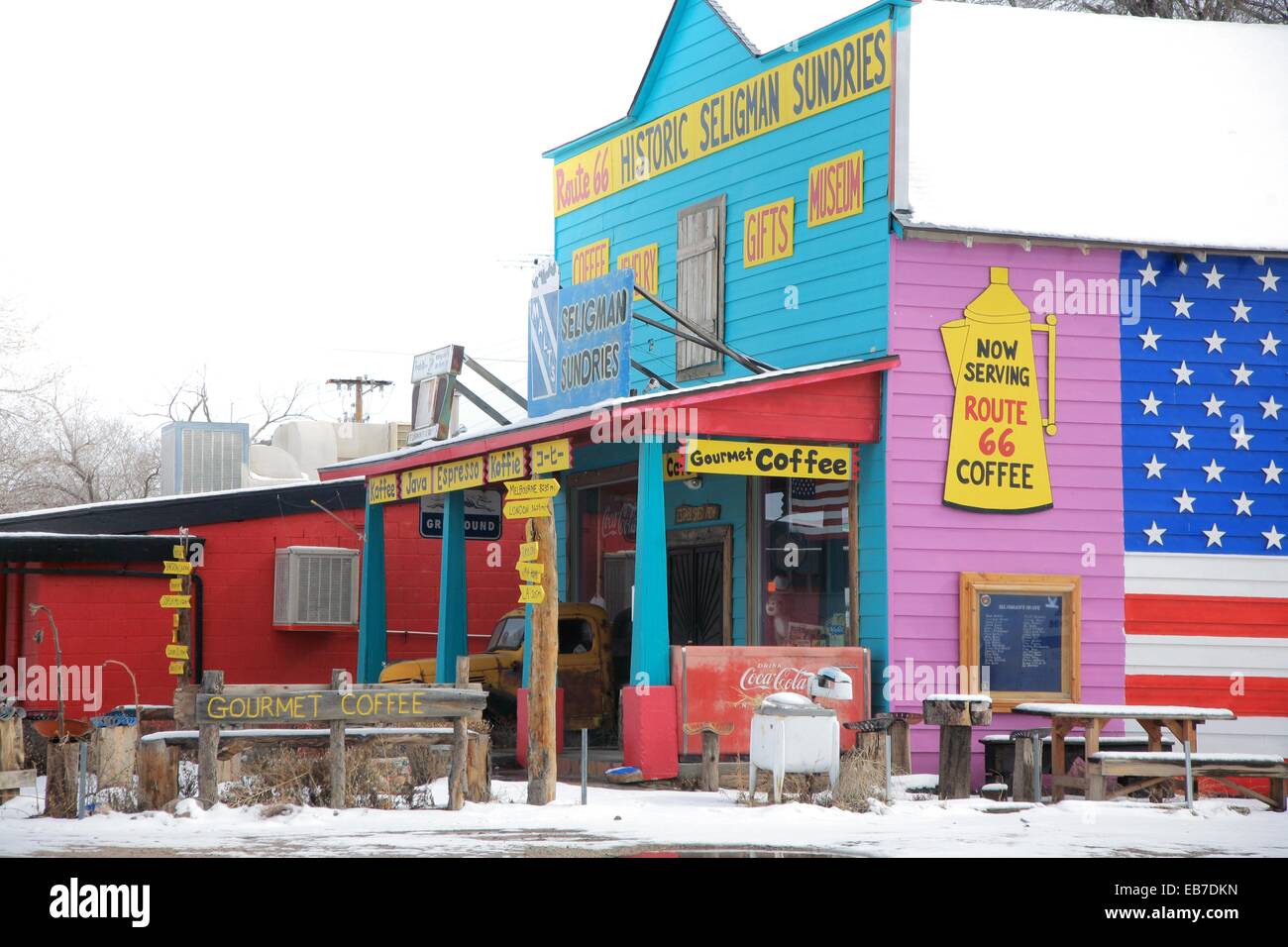 Seligman, Historic Route 66, From Kingman to Seligman, Arizona, USA