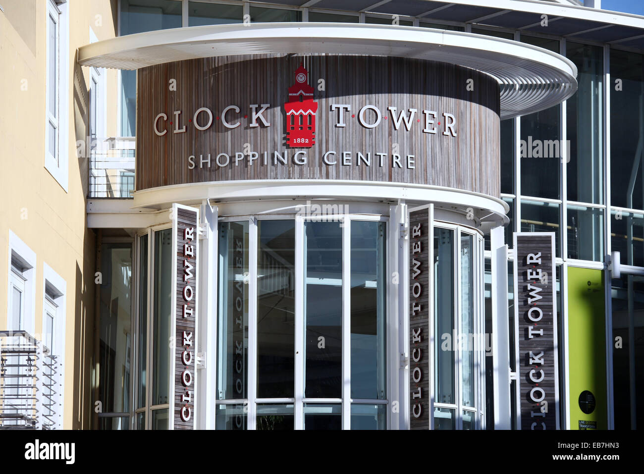 Clock Tower Shopping Centre on the Waterfront in Cape Town Stock Photo