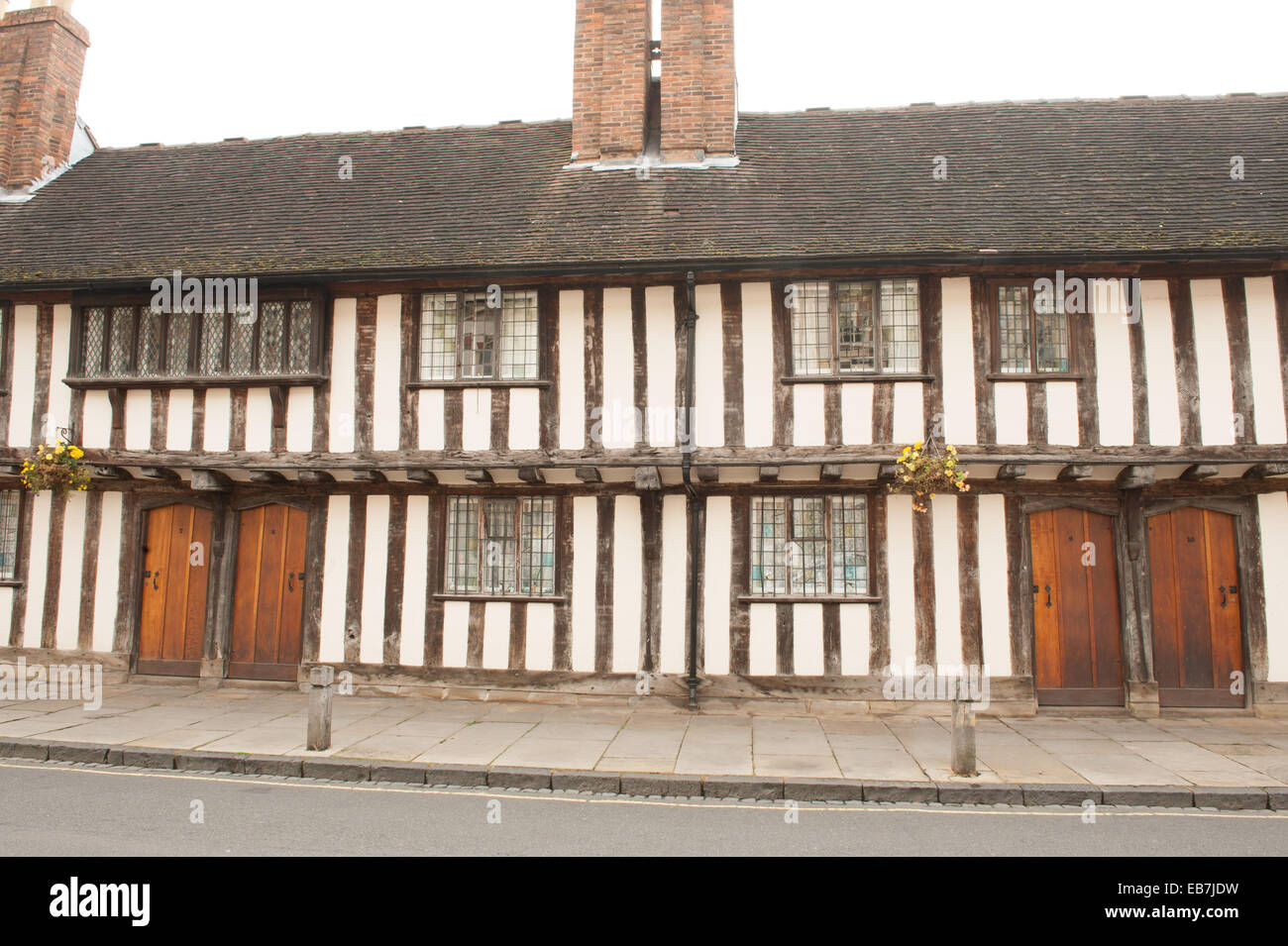 Traditional Elizabethan Halftimbered House in Shakespeare's Birthplace