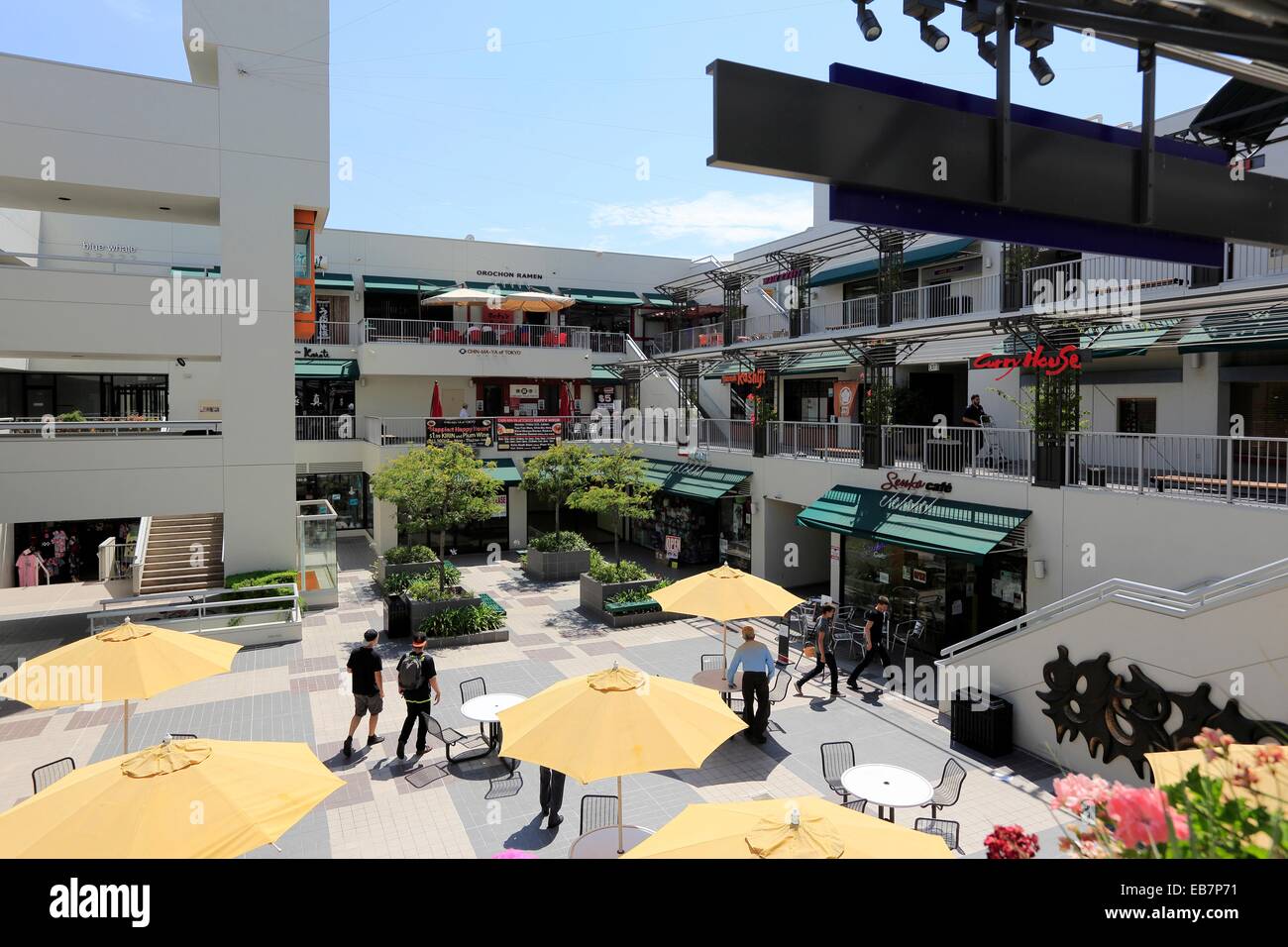 Weller Court Shopping Center in Little Tokyo. Los Angeles. California. USA. Stock Photo