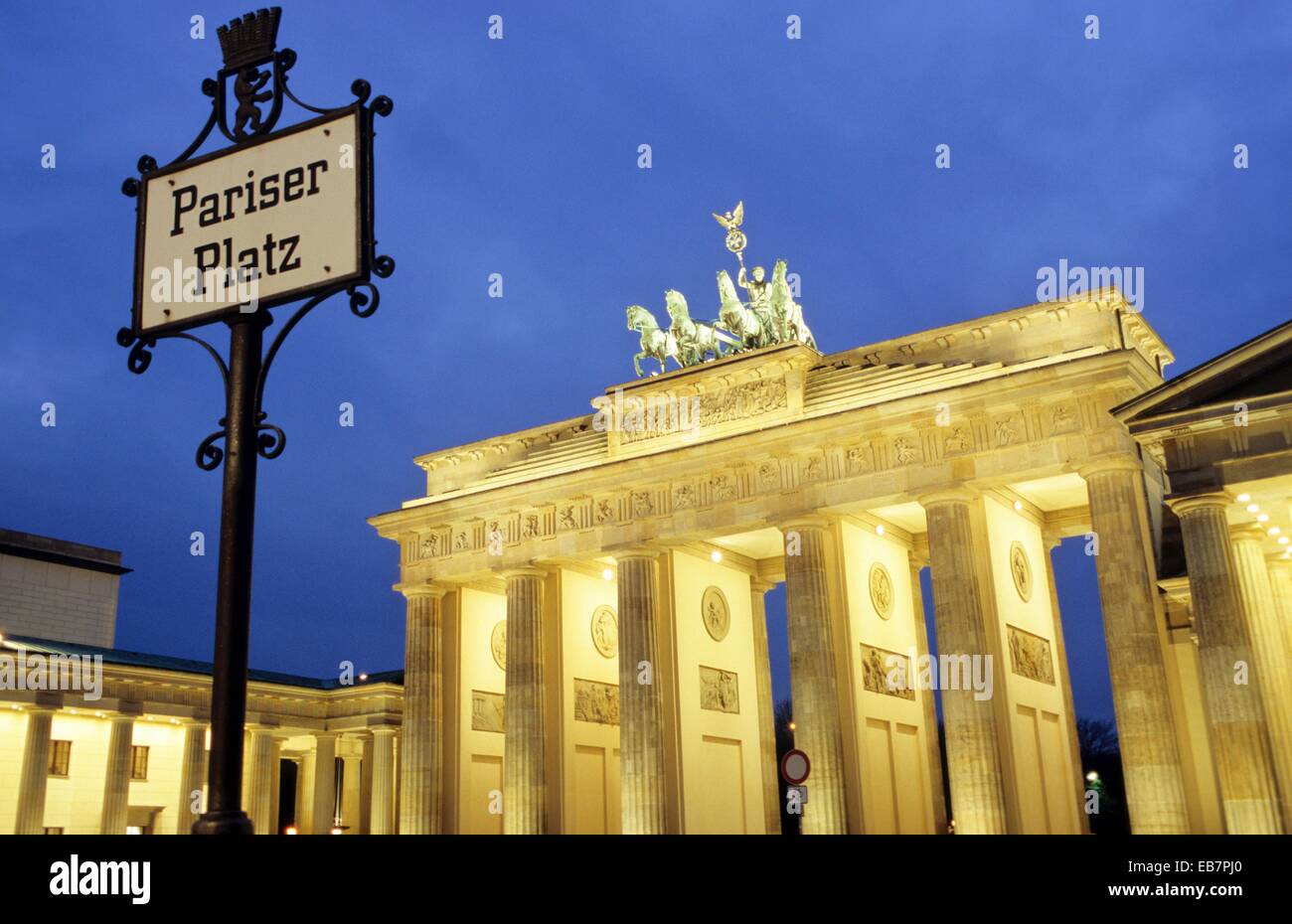 Brandenburg Gate in Berlin Stock Photo Alamy