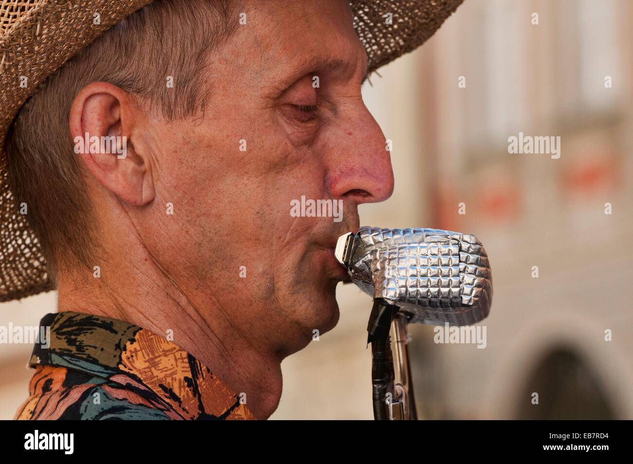 musician playing harmonica in the old town of Prague, Czech Republic Stock  Photo - Alamy