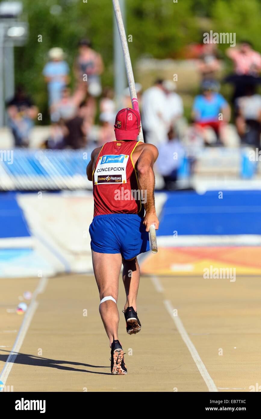 Track and field meeting. Madrid, Spain Stock Photo Alamy