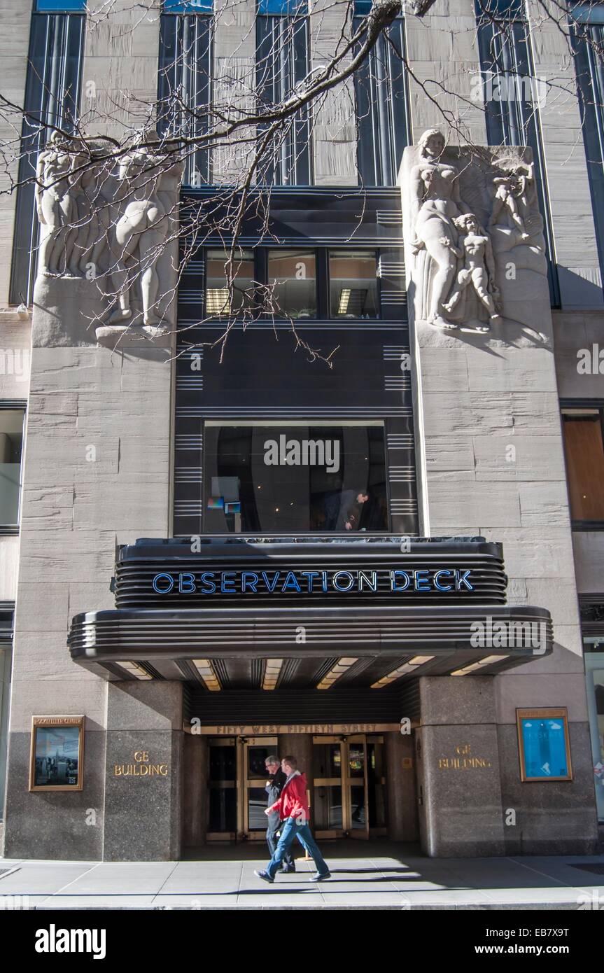 Top of the Rock Observation Deck main entrance, Midtown Manhattan, New