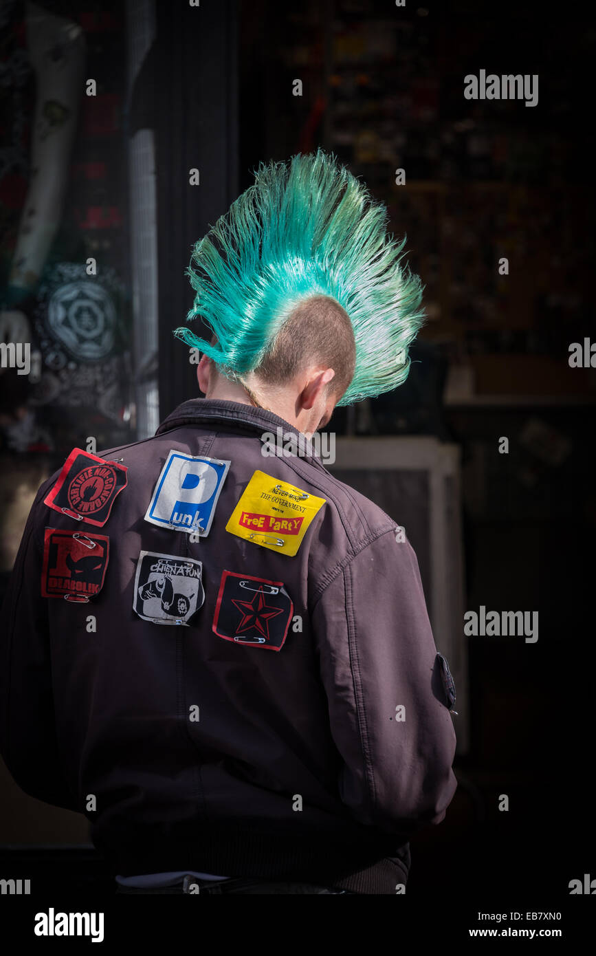 Paris punk hair fashion Stock Photo