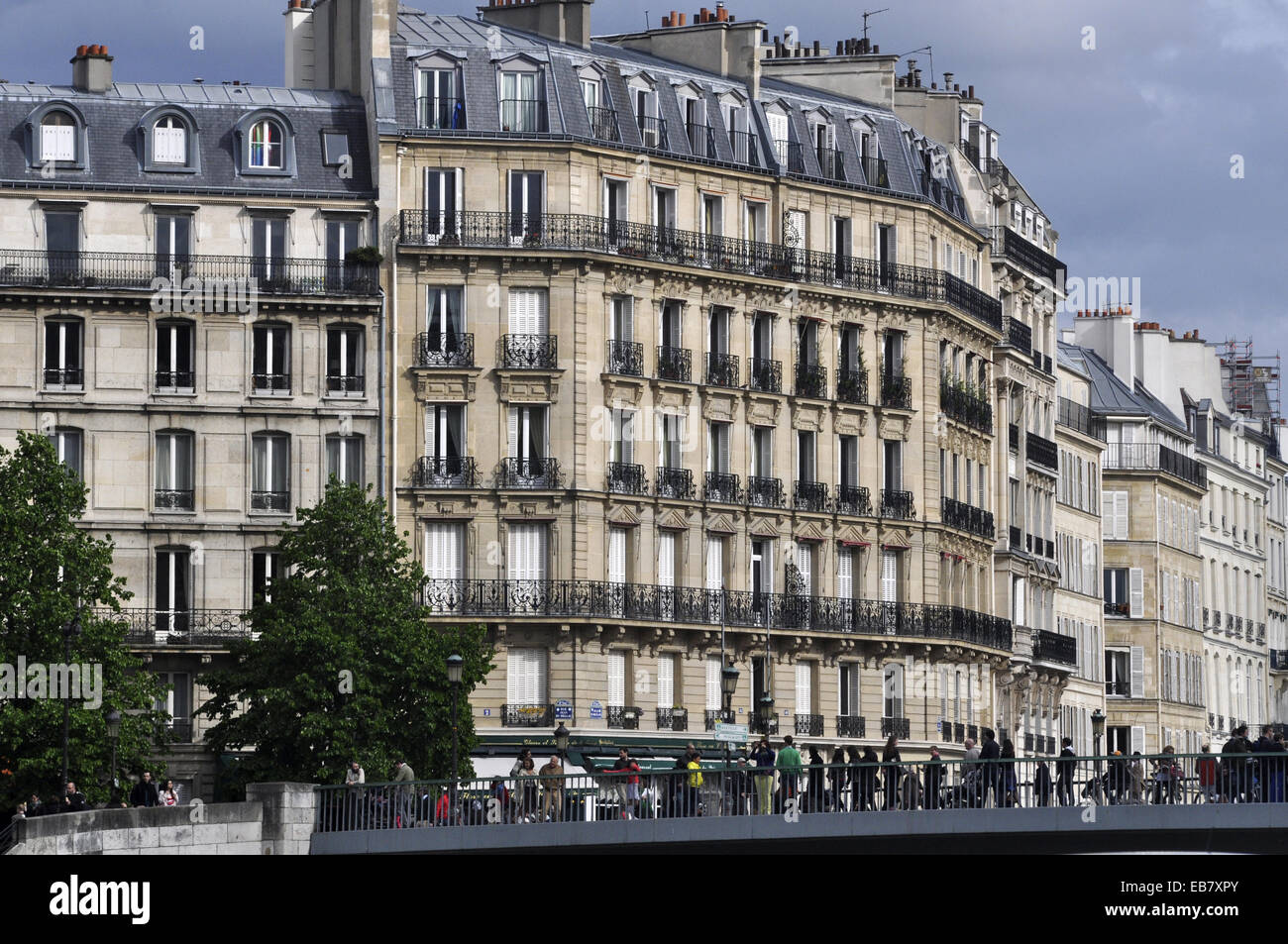 Paris, France, buildings in the 4th Arrondissement Stock Photo