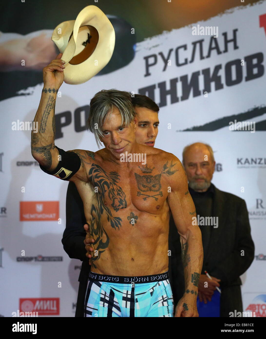 Mickey Rourke And Tattoo High Resolution Stock Photography And Images Alamy