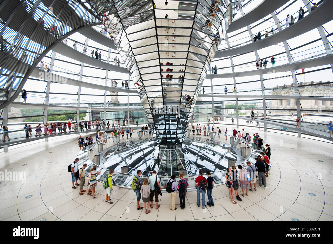 Germany, Berlin, Bundestag, German Parliament Building, Reichstag Stock
