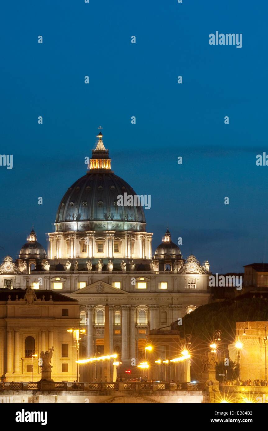 Italy, Lazio, Rome, Vatican, Saint Peter Basilica, Dome Stock Photo