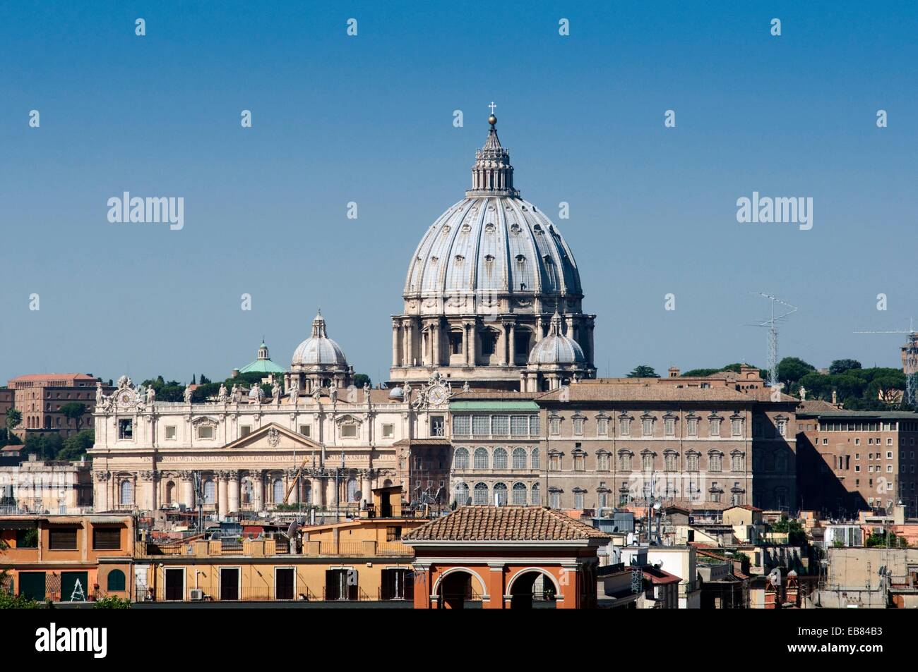 Italy, Lazio, Rome, Vatican, Saint Peter Basilica, Dome Stock Photo