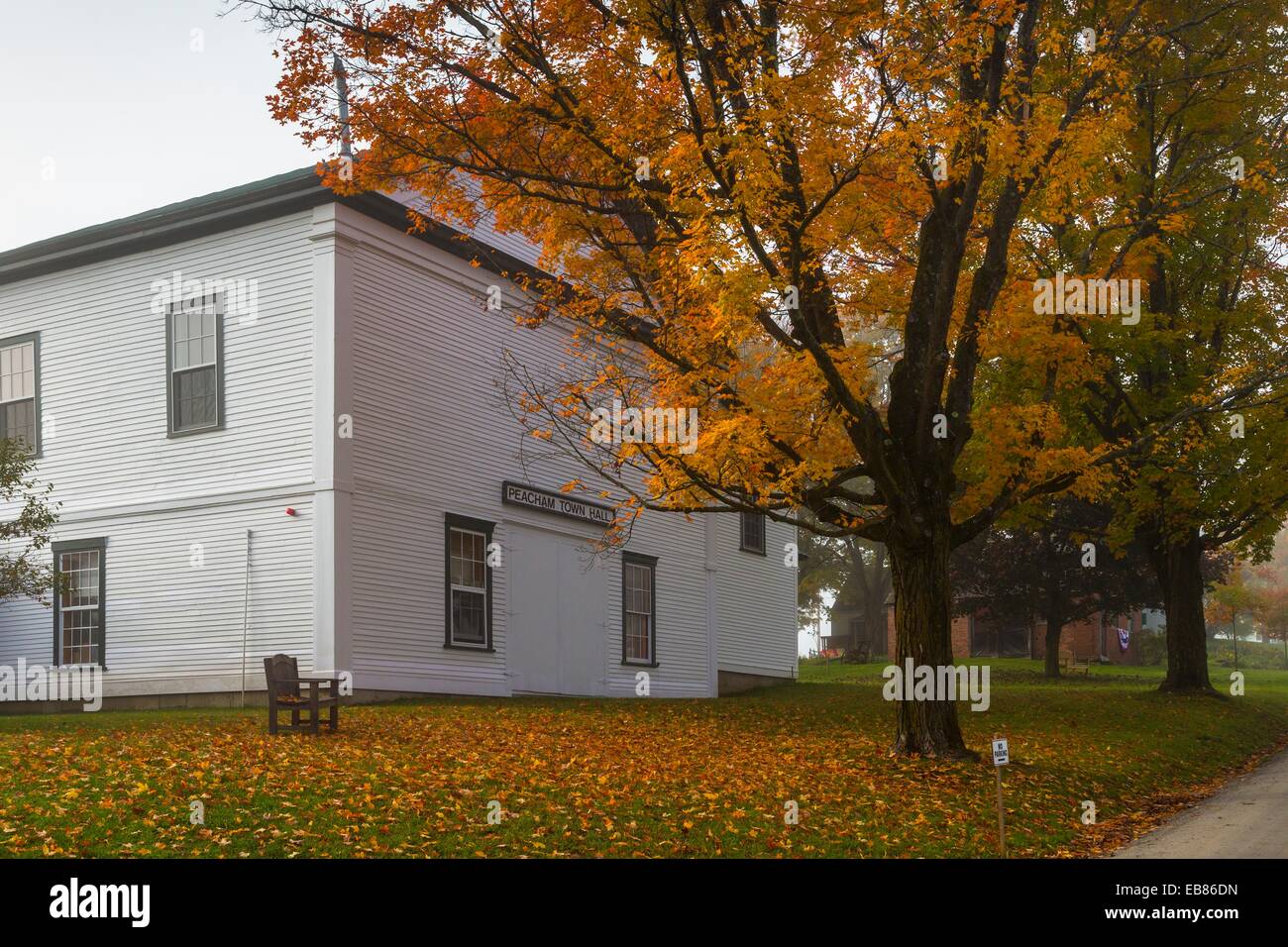 Town hall of Peacham, Vermont, USA Stock Photo Alamy