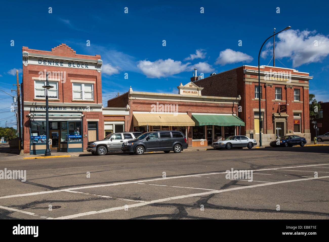 Historic main street in Lacombe, Alberta, Canada Stock Photo - Alamy