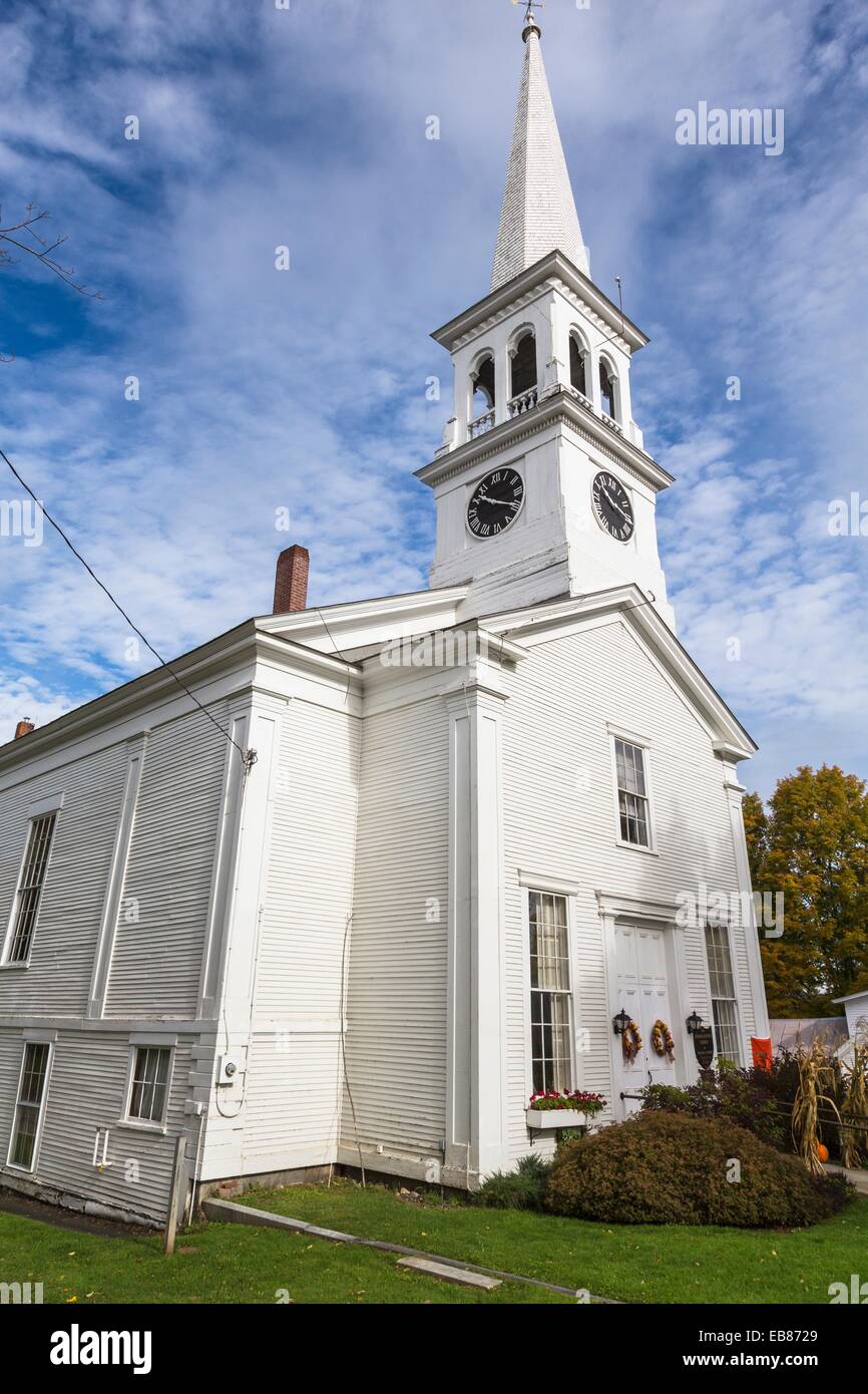 The Congregational Church of Peacham, Vermont, USA Stock Photo Alamy