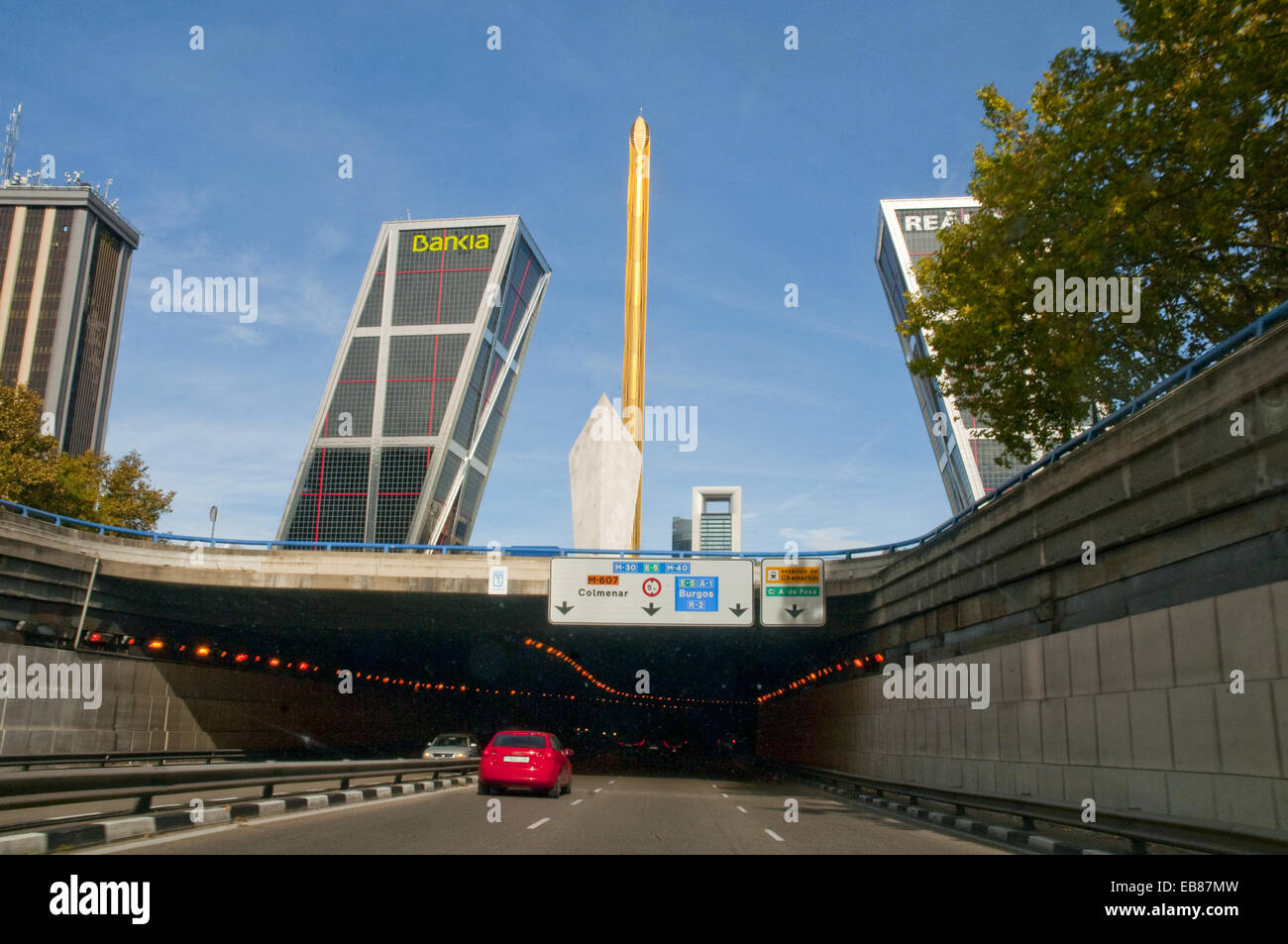 Tunnel under Plaza de Castilla. Madrid, Spain Stock Photo Alamy