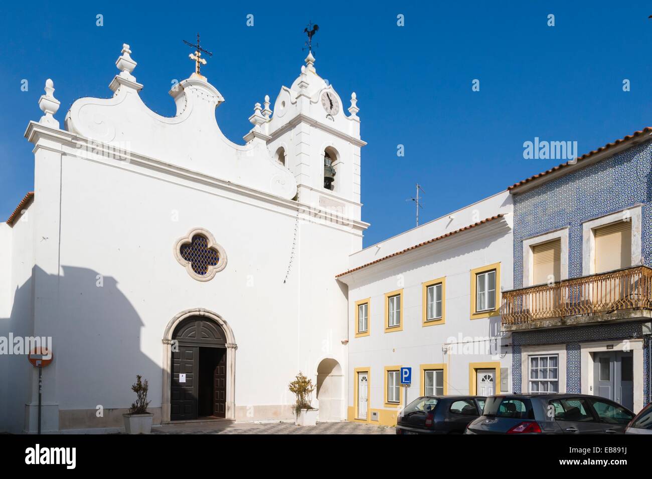 Igreja Matriz, Church, Sao Martinho do Porto, Alcobaca, Oeste, Leiria  District, Portugal Stock Photo - Alamy