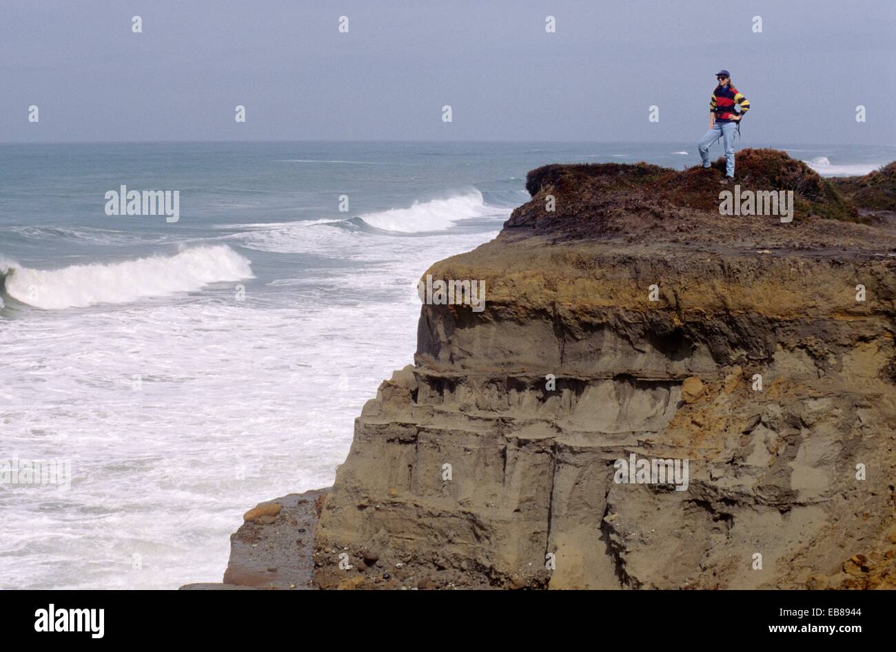 Shoreline bluff, Floras Lake State Park, Oregon Stock Photo Alamy