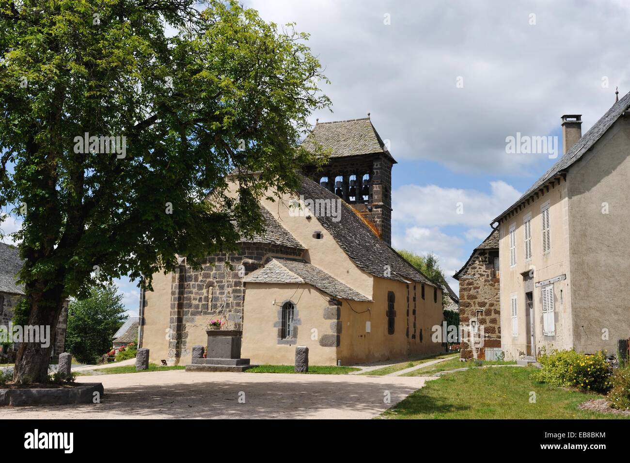 village of SainteMarie around the La Truyere River, Cantal department