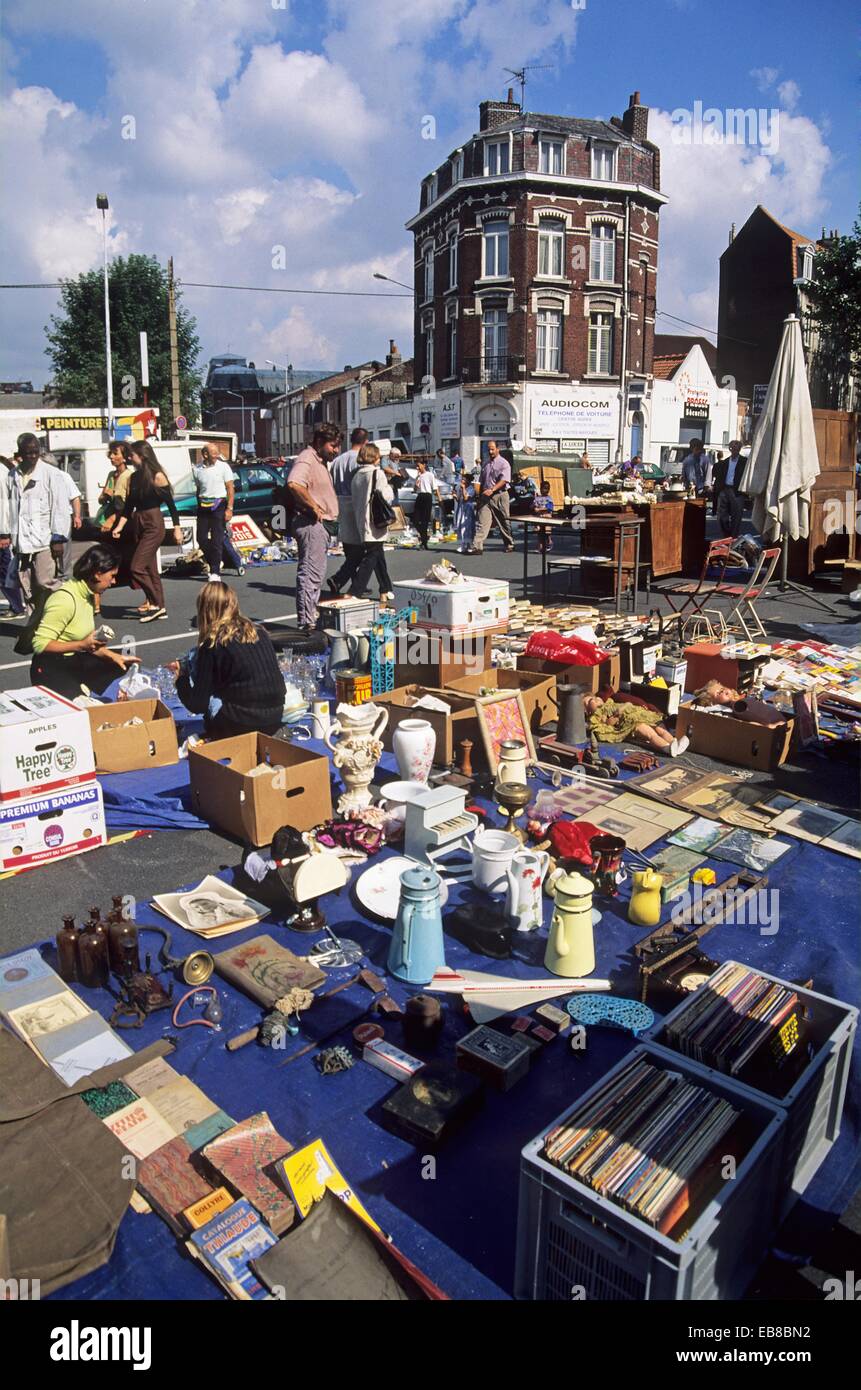Flea Market, Lille, Nord department, NordPasdeCalais region, France