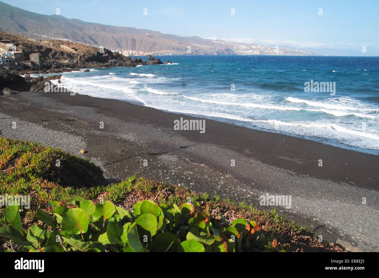 Las Viudas Beach In Arafo Tenerife Stock Photo Alamy