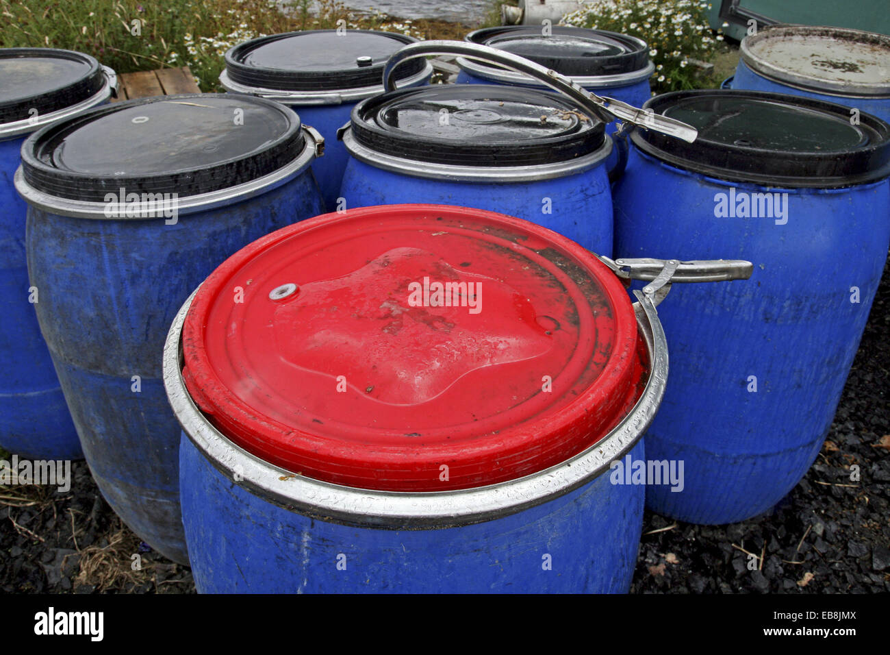 Black plastic waste drum hires stock photography and images Alamy